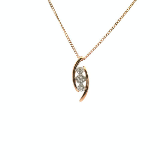 Diamond 10k Rose Gold 0.15ct Pendant