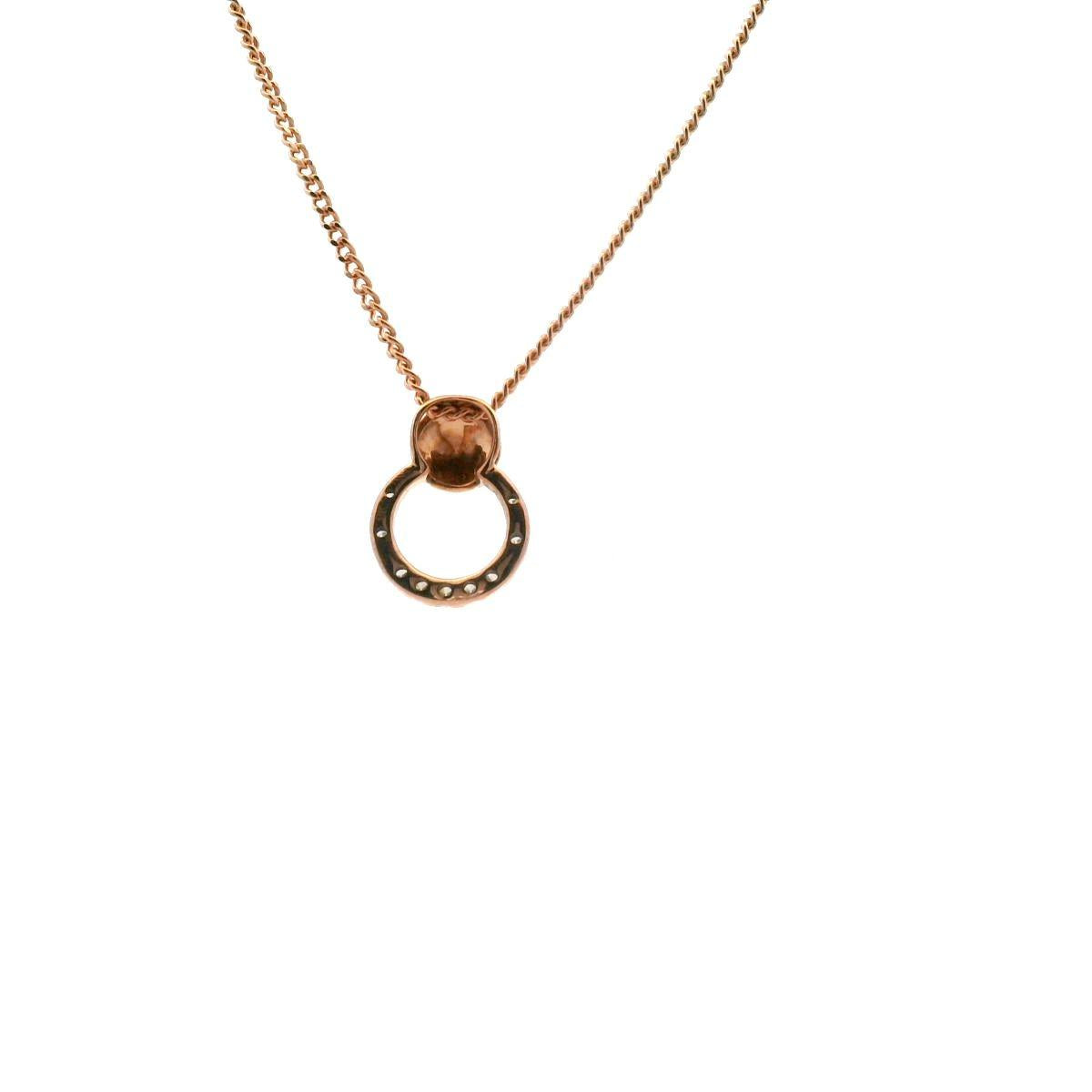 9ct Rose Gold Diamond Pendant