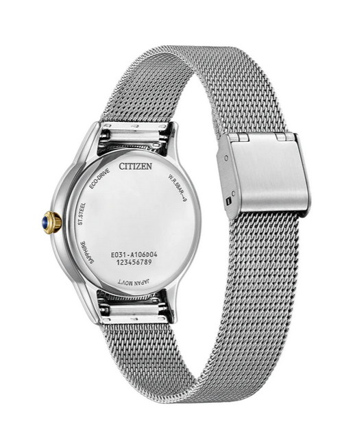 Citizen Ladies Stainless Steel Eco-Drive 50m WR Code: em0814-83a