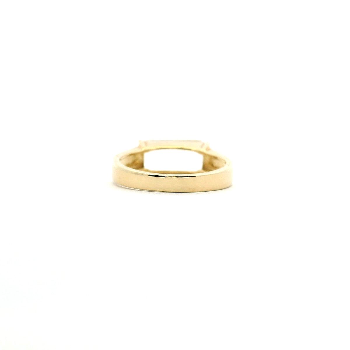 Clear Quartz 9ct Yellow Gold East West Ring