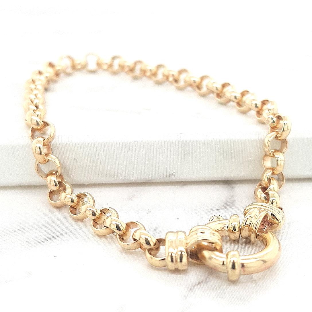 9ct Yellow Gold Belcher Bracelet