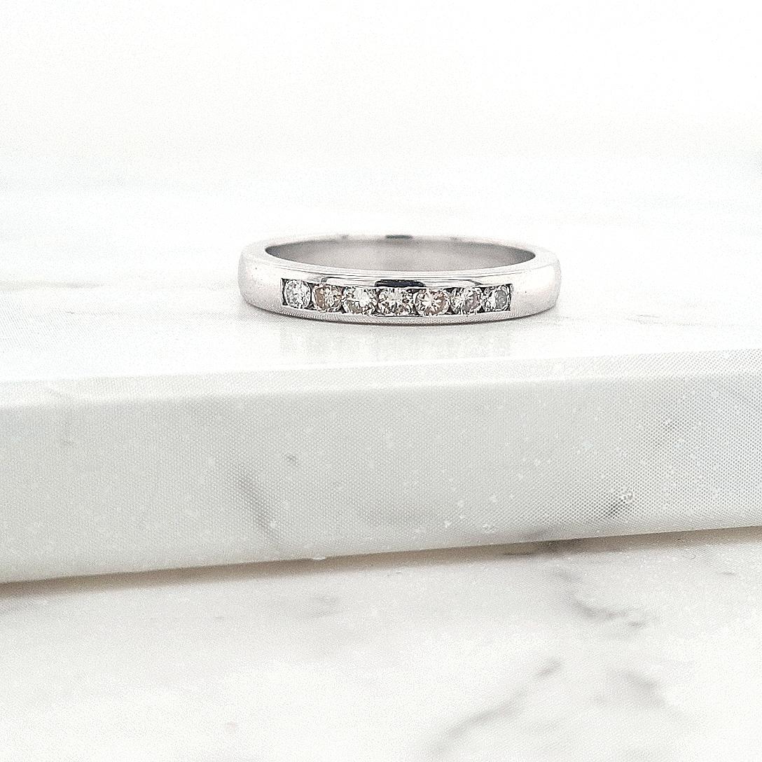 The Taylor Setting 18ct White Gold Diamond Channel Set Band