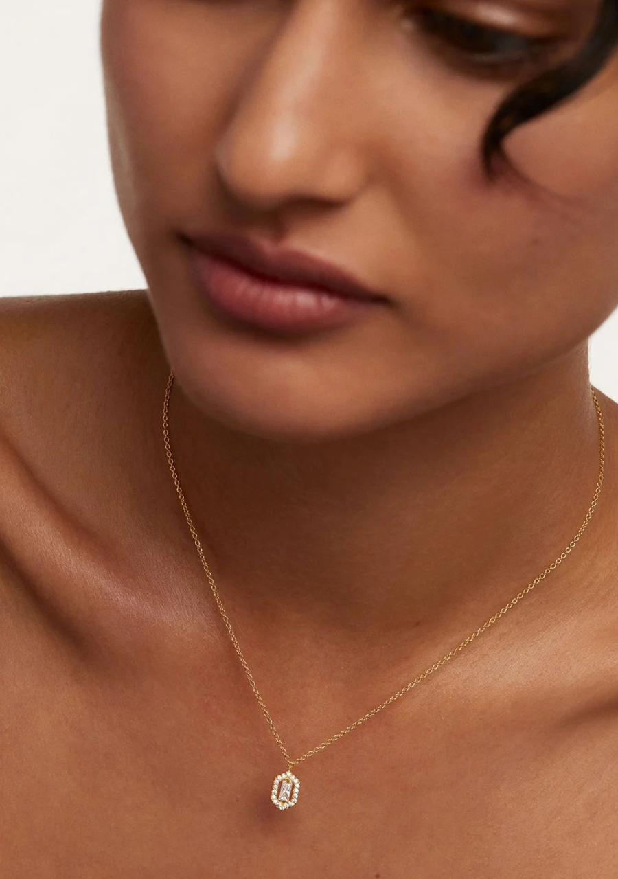 PD Paola 18ct Gold Plated Sentiment Gold Necklace