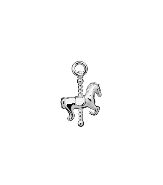 Karen Walker Sterling Silver Mini Carousel Horse Charm