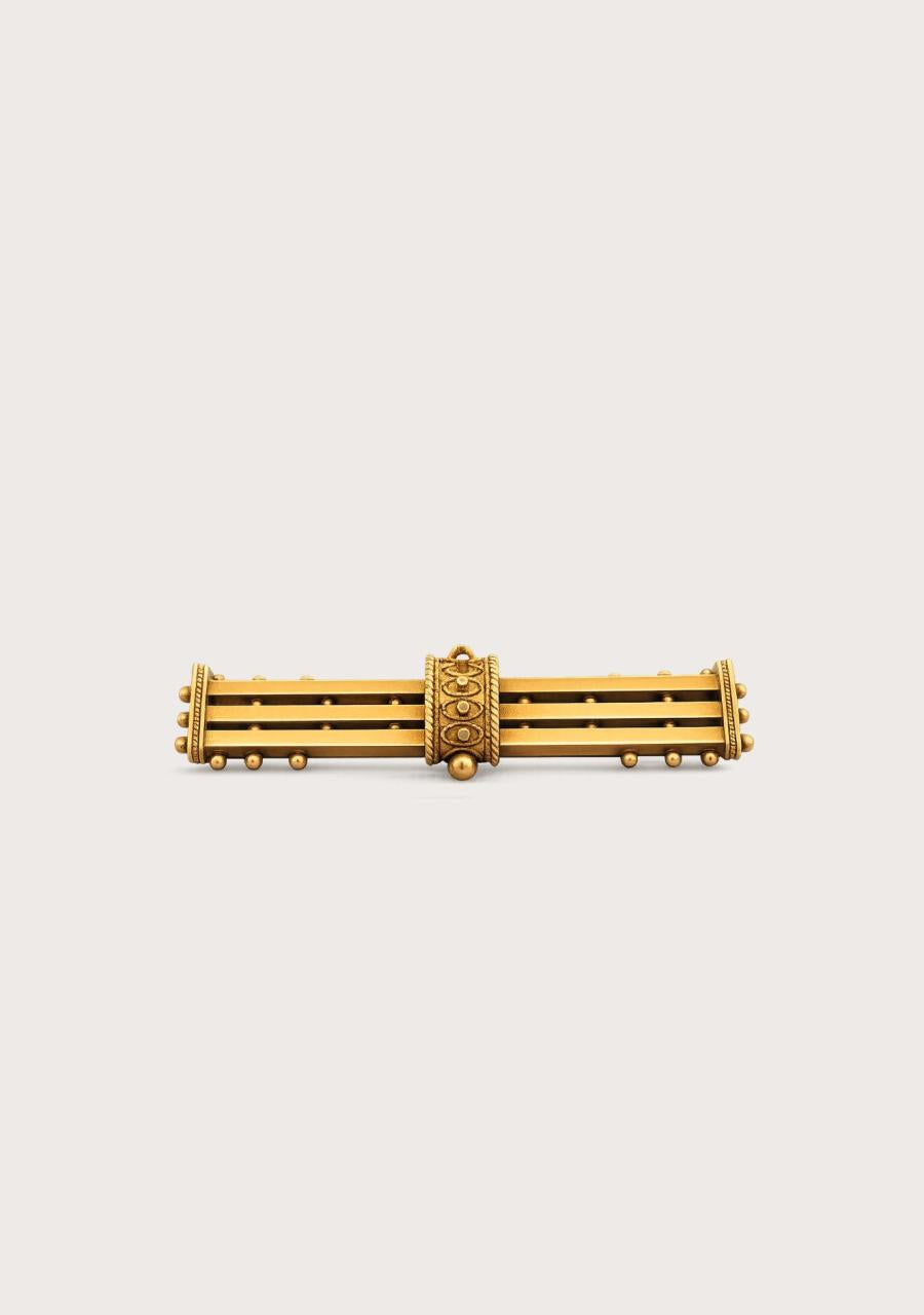 Estate 9ct Yellow Gold 3 Bar Brooch