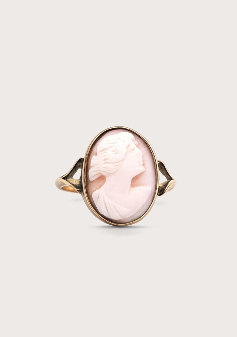 Estate 9ct Rose Gold Cameo Ring