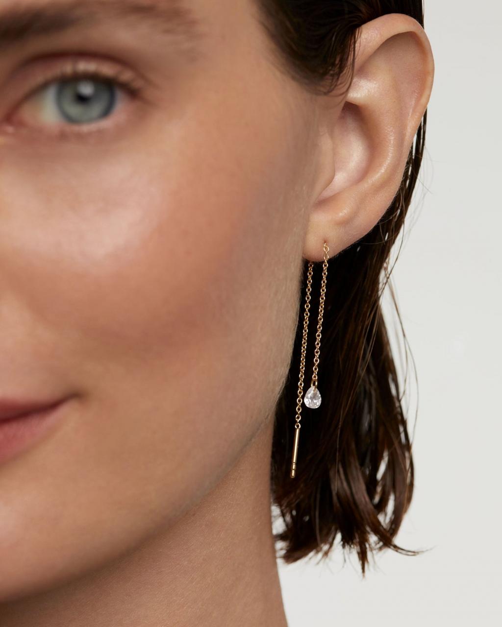 PD Paola Yellow Gold Plated Waterfall Earings