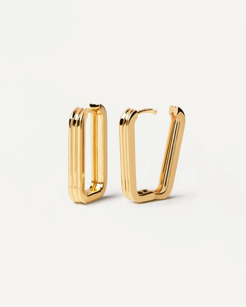 PD Paola 18ct Yellow Gold Plated Super Nova Earrings