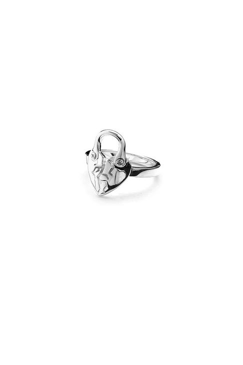 Stolen Girlfriends Club Sterling Silver Fractured Heart Ring