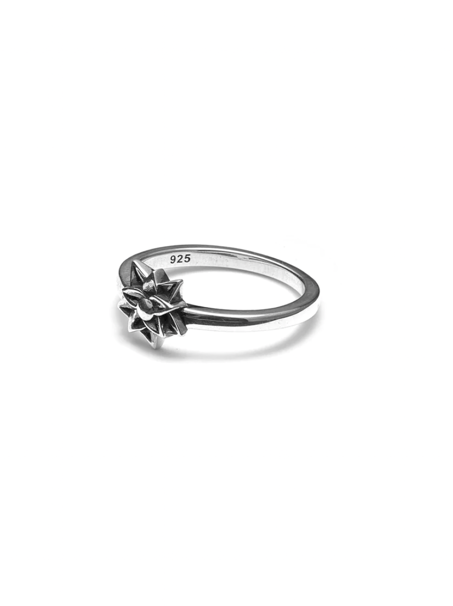 Stolen Girlfriends Club Sterling Silver Mini Bloom Ring - Size Q