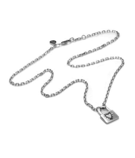 Stolen Girlfriends Club Sterling Silver Locked Heart Necklace