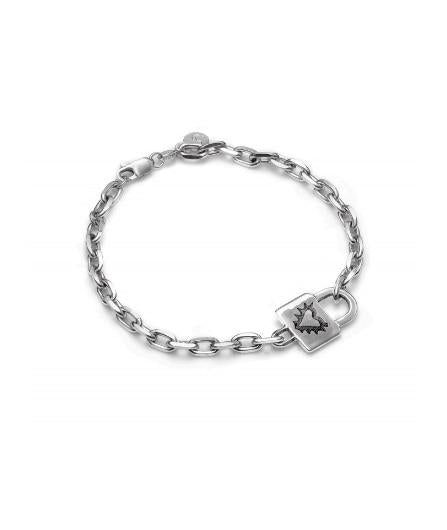 Stolen Girlfriends Club Sterling Silver Locked Heart Bracelet