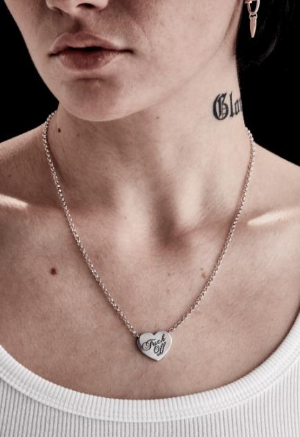 Stolen Girlfriends Club Sterling Silver Warm Welcome Heart Necklace