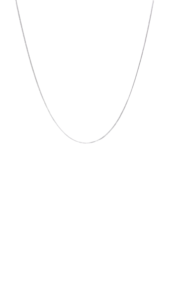 Sterling Silver Diamond Cut Curb Chain