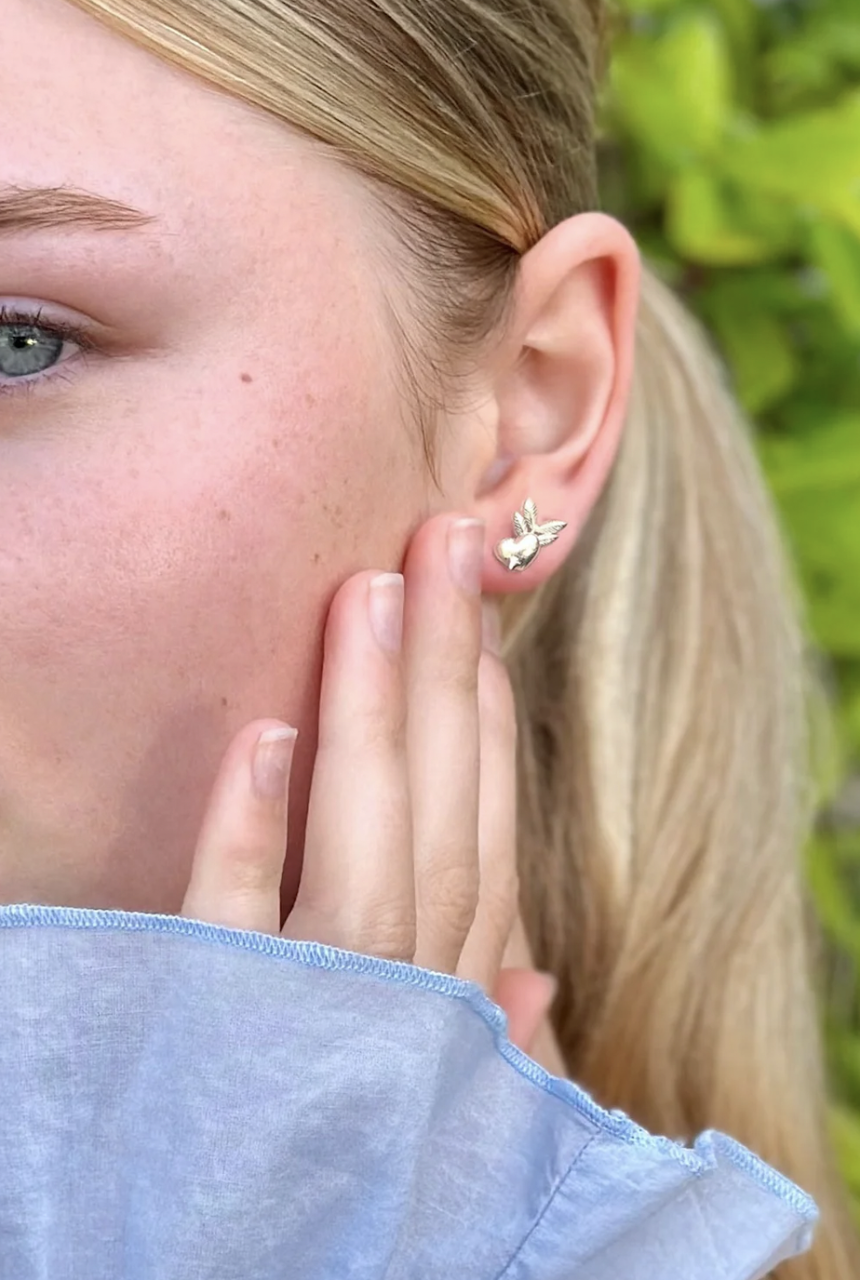 Karen walker 2025 heart earrings