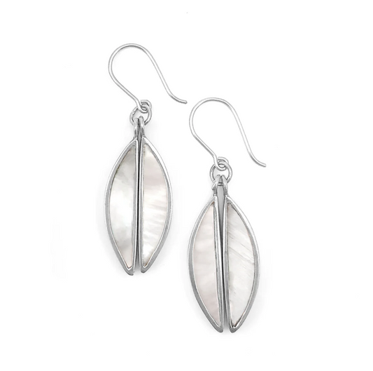 Nick Von K Antipodes Mother of Pearl Earrings Sterling Silver