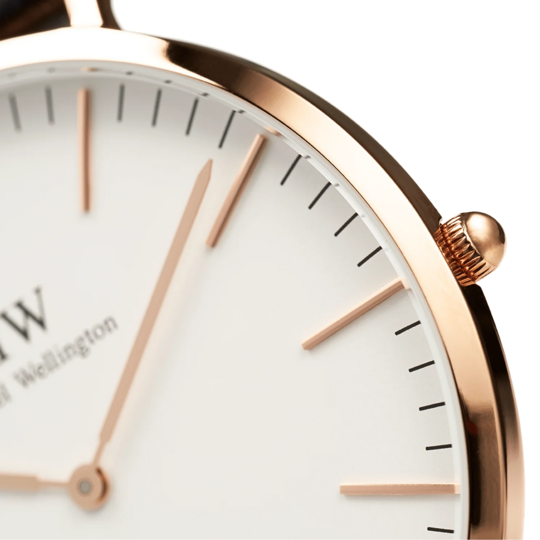 Daniel Wellington 36mm Classic Sheffield Rose Gold Plated Watch