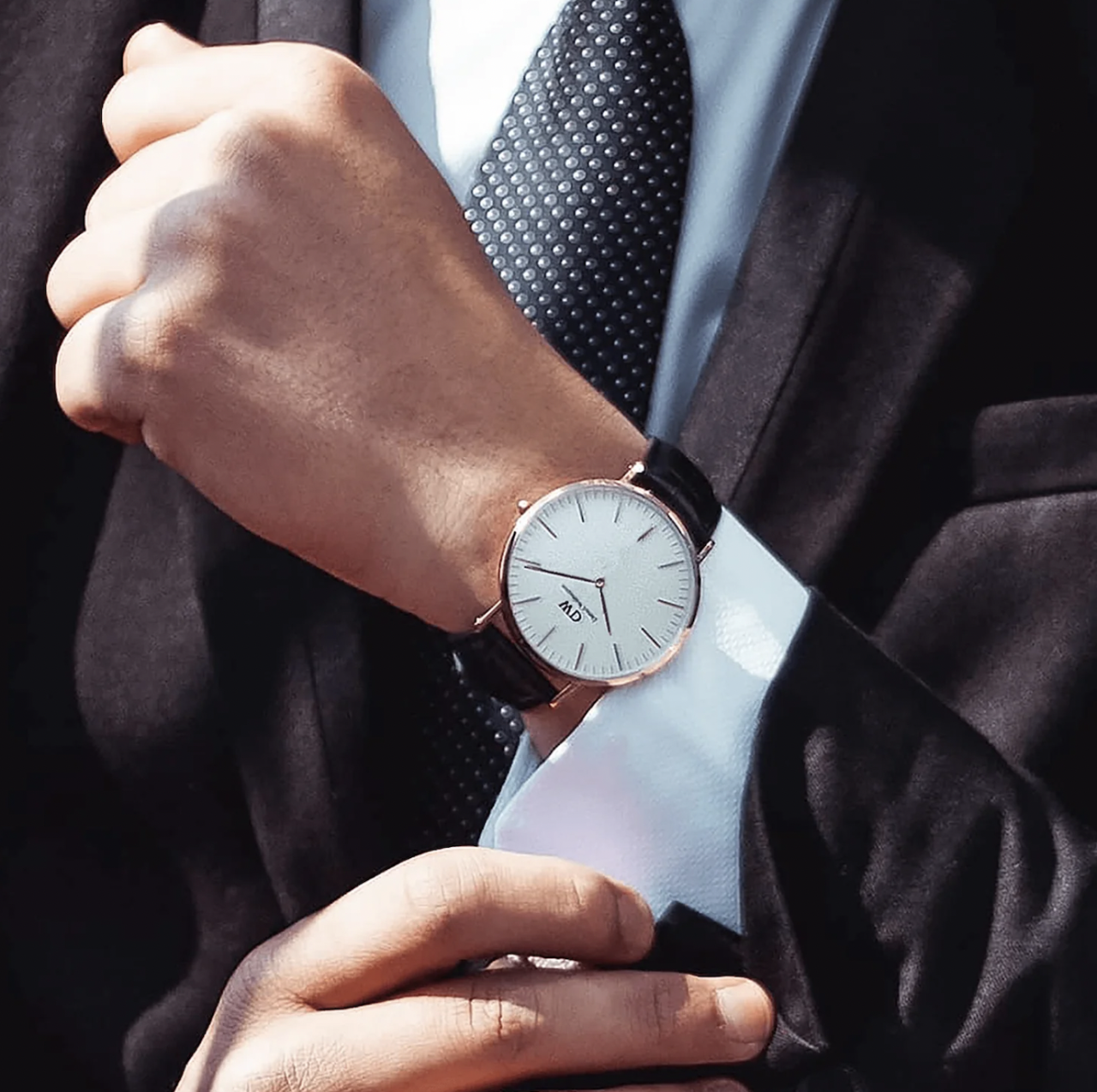 Daniel Wellington 36mm Classic Sheffield Rose Gold Plated Watch