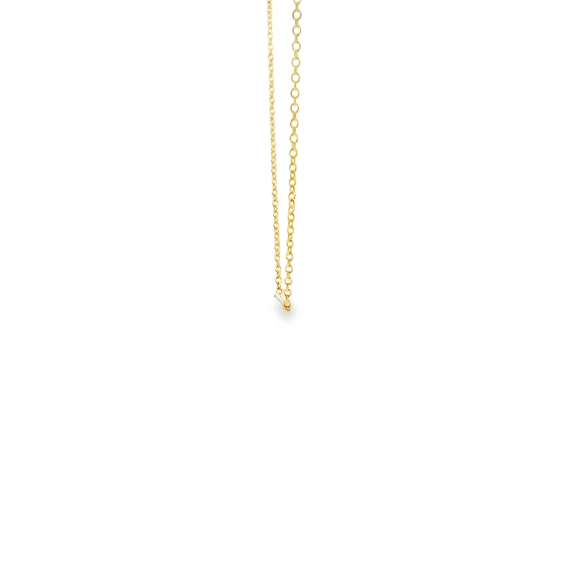 Diamond 9ct Yellow Gold Diamond East West Bar Necklace Pendant