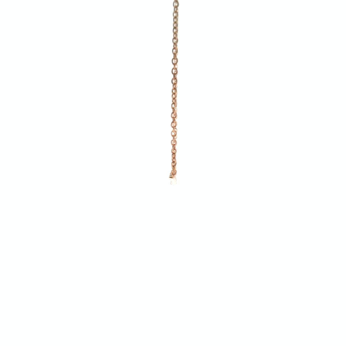 9ct Rose Gold Diamond East West Necklace