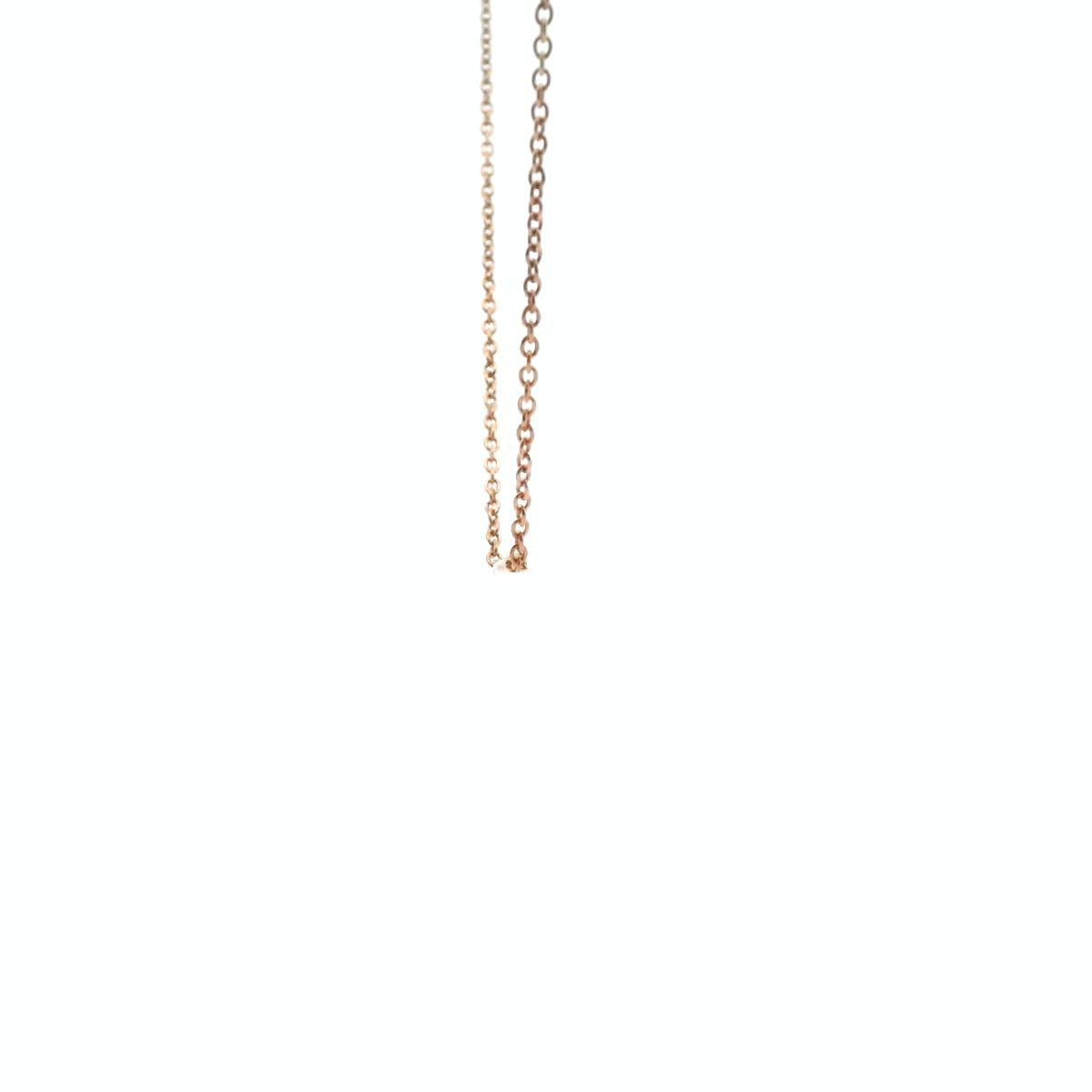 9ct Rose Gold Diamond East West Necklace