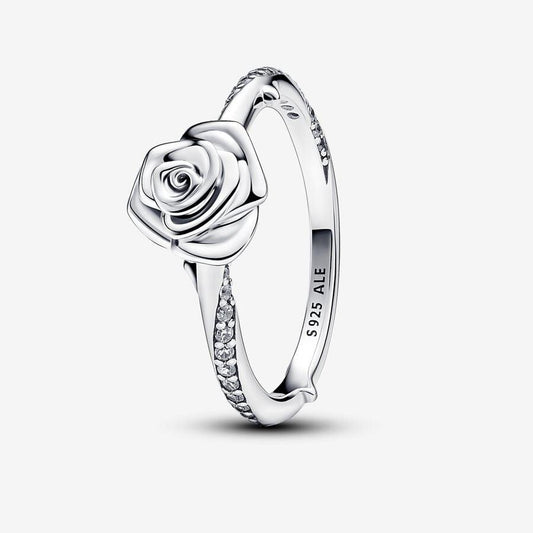Pandora Sterling Silver Rose in Bloom Ring 193215c01