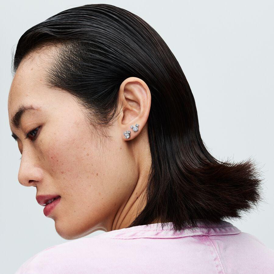 Pandora Sterling Silver Disney Mickey Mouse Minnie Mouse Sparkling S