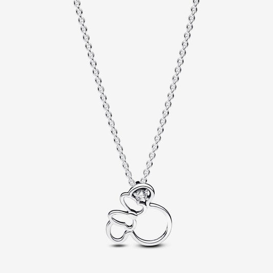 Pandora Sterling Silver Disney Minnie Mouse Silhouette Collier Necklace 393187c01-45