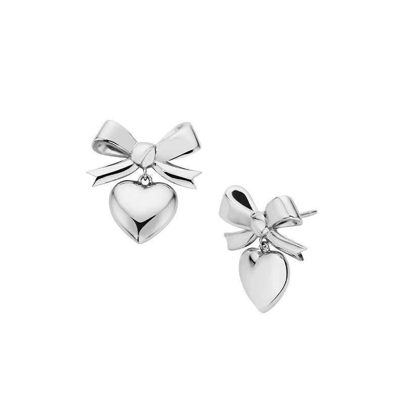 Karen Walker Sterling Silver Superlove Bow Earrings