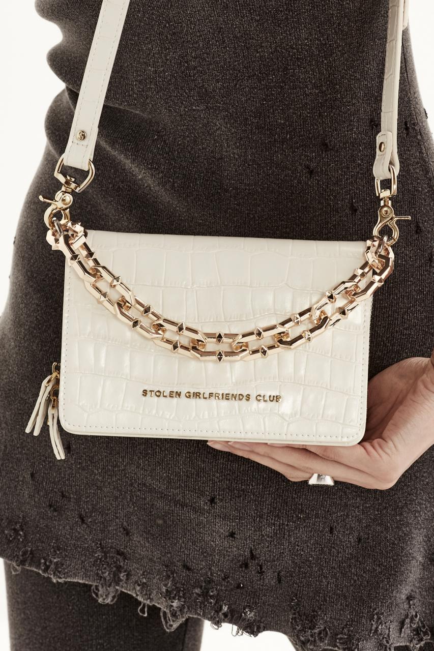 Stolen Girlfriends Club Cream Little Trouble Bag