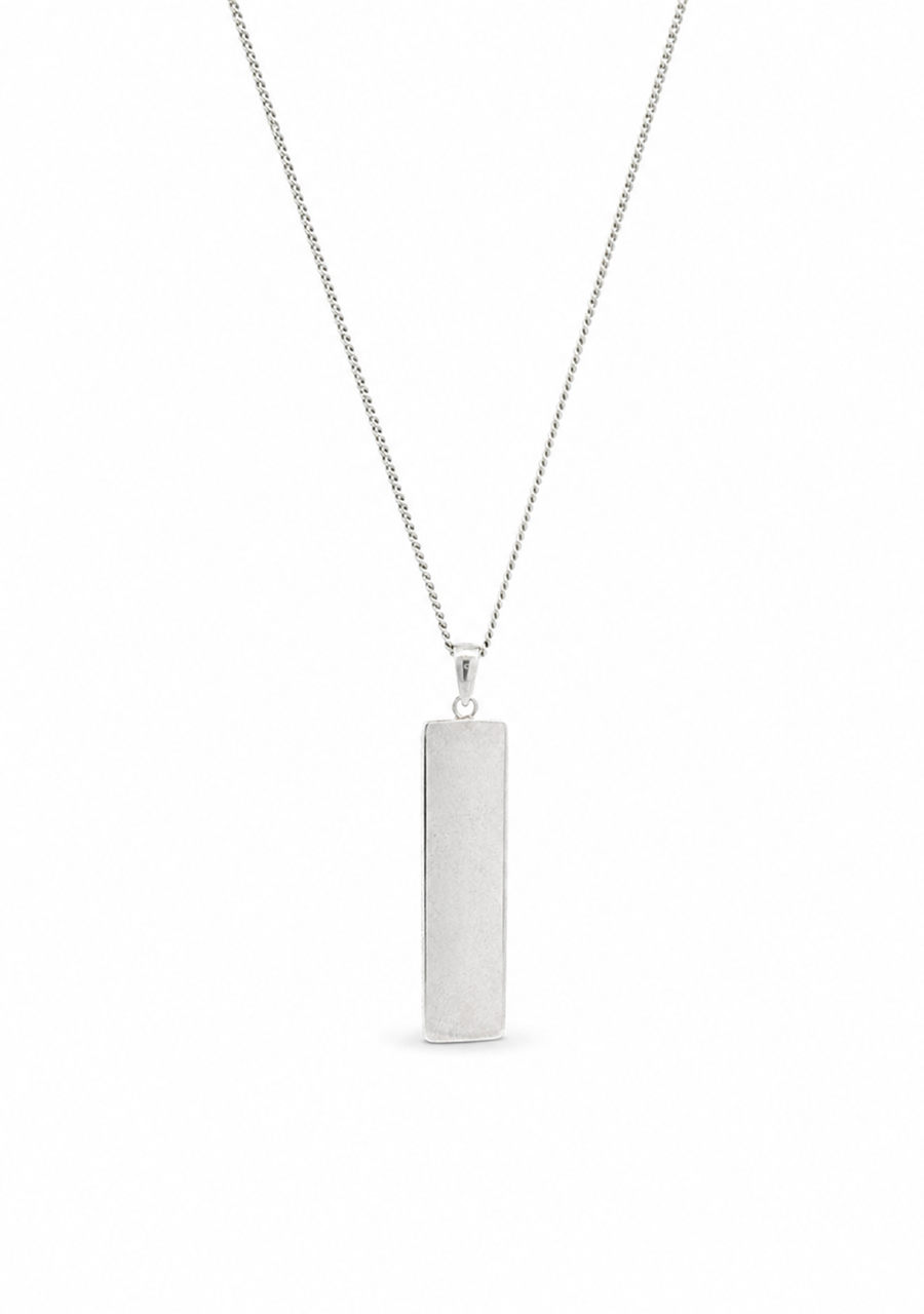 Sterling Silver Rectangle Pendant