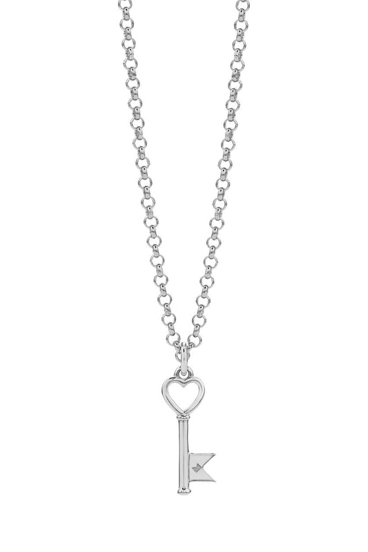 Karen Walker Sterling Silver Monogram Key Necklace
