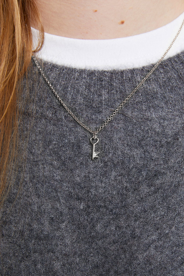 Karen Walker Sterling Silver Monogram Key Necklace