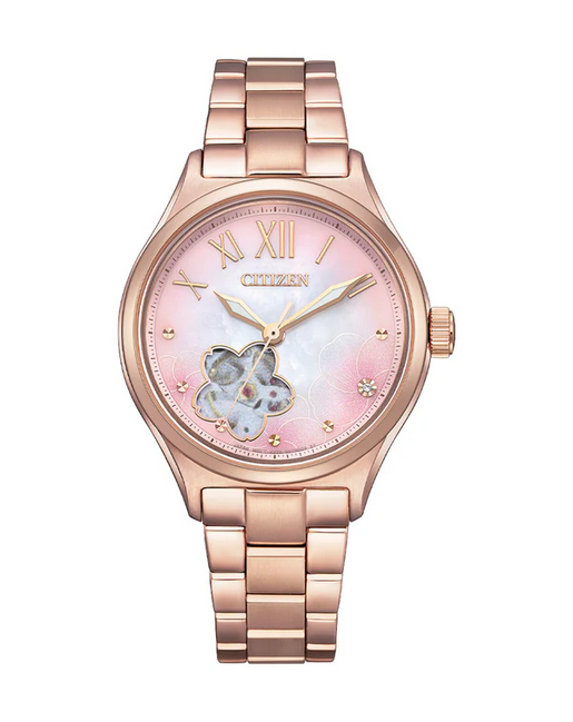 Citizen Limited Edition Ladies Rose Gold Plated Automatic Watch pc1017-70y