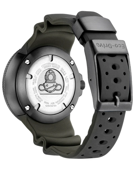 Citizen Gents Promaster Eco-Drive Watch with Black Polyurethane Strap bj8055-04x