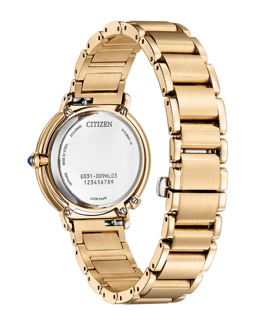 Citizen Ladies Eco-Drive Watch with Mother of Pearl Dial em1093-61d