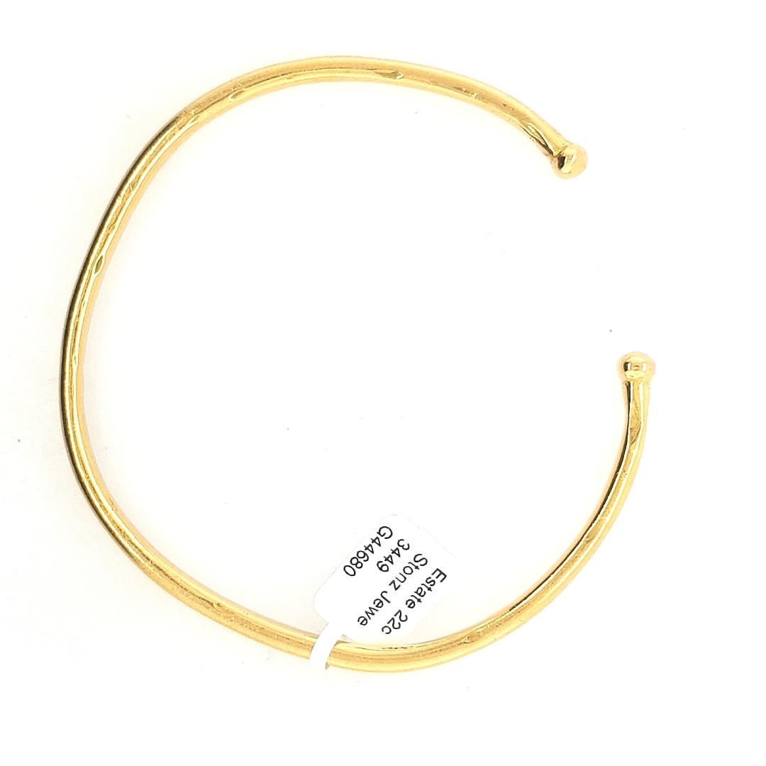 Estate 22ct Yellow Gold Open Bangle