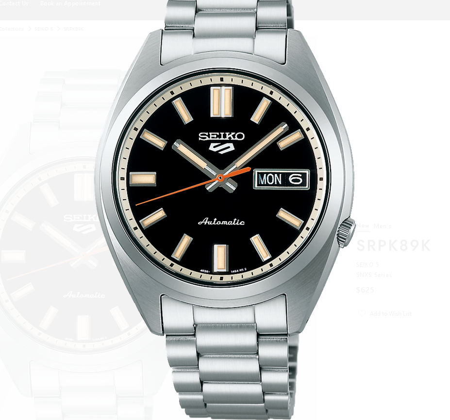 Seiko 5 Sports Mens Automatic Watch