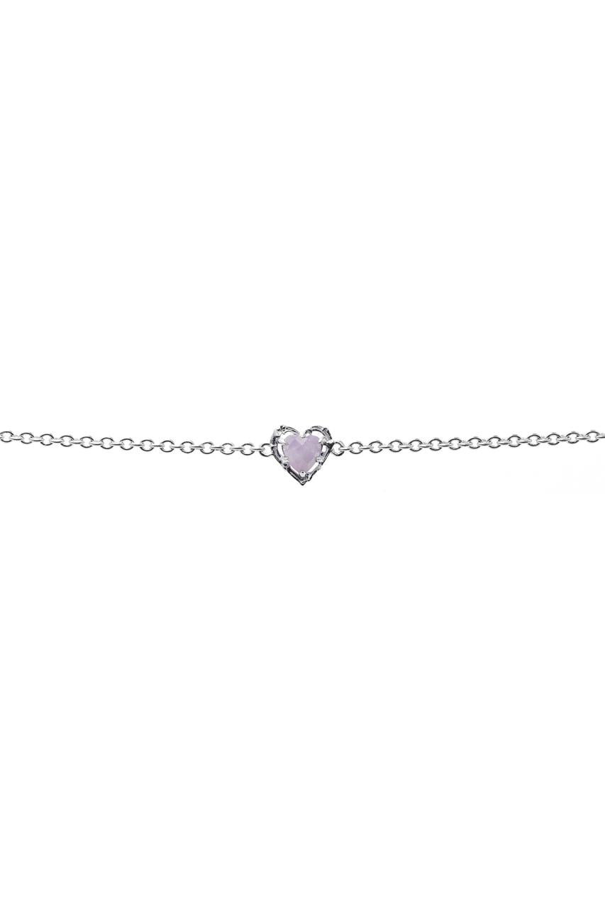 Stolen Girlfriends Club Sterling Silver Gothic Romance Bracelet with Purple Apatite