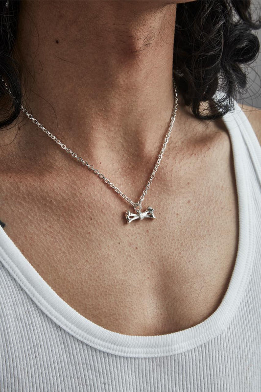 Stolen Girlfriends Club Sterling Silver Cross Bones Necklace