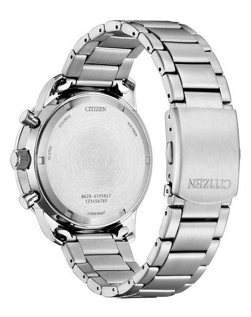 Citizen Gents Eco-Drive Stainless Steel Watch with Chronograph Dial
