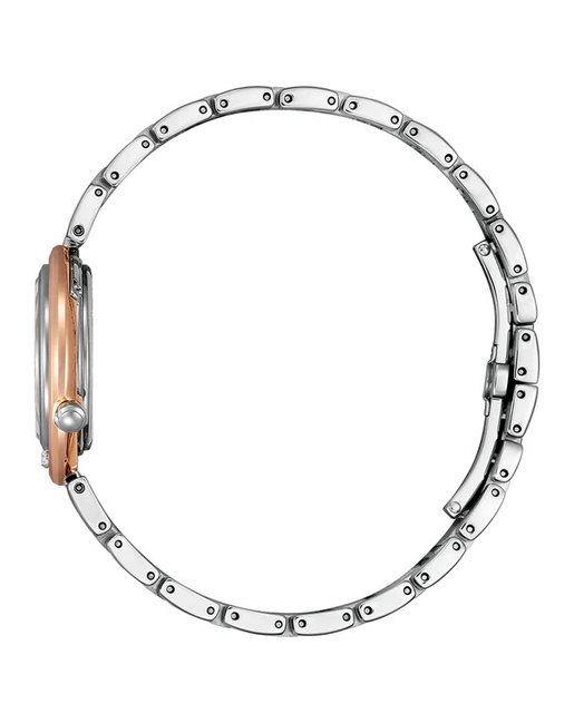 Citizen Ladies Diamond Eco-Drive Stainless Steel Watch with Pink Dial