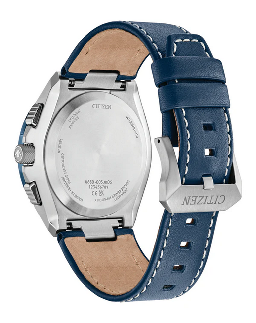 Citizen Gents Promaster Eco-Drive Watch with Leather Strap and Blue Dial