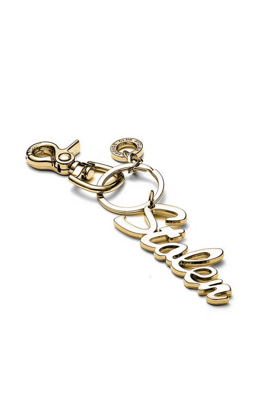 Stolen Girlfriends Club Gold Plated Script Key Ring