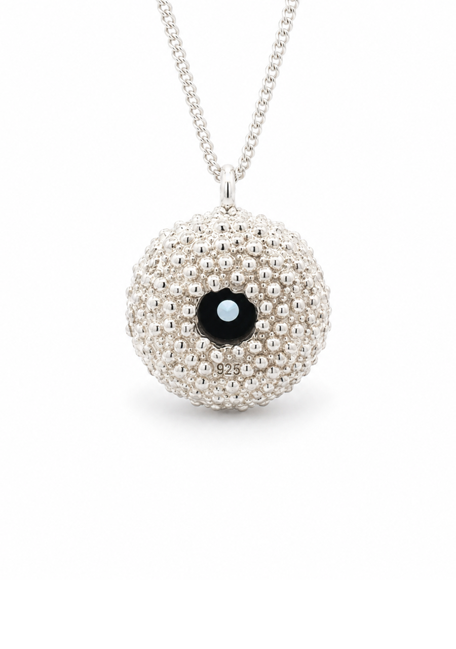Sterling Silver Kina Blue Topaz Pendant