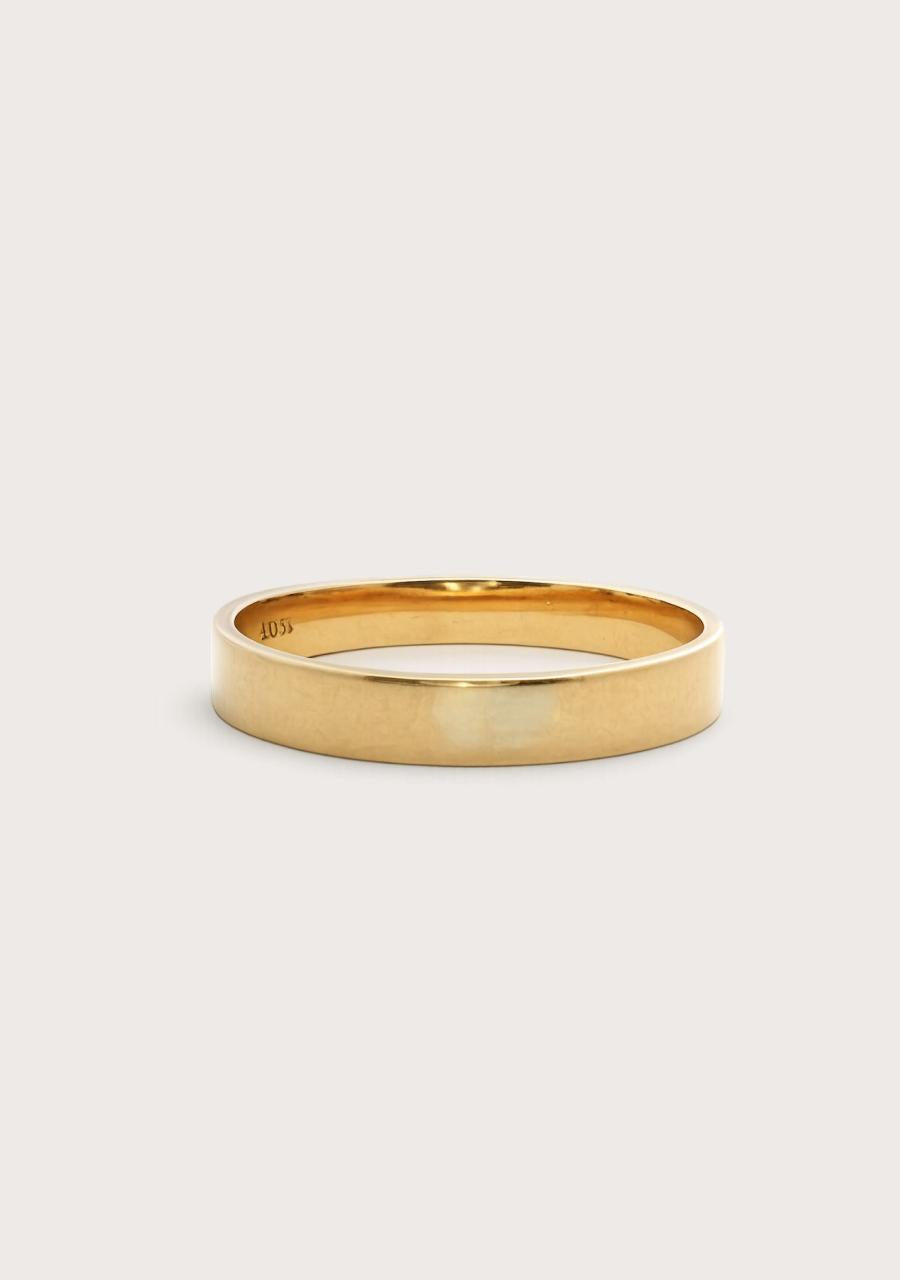 Estate 18ct Yellow Gold 3mm Flat Band