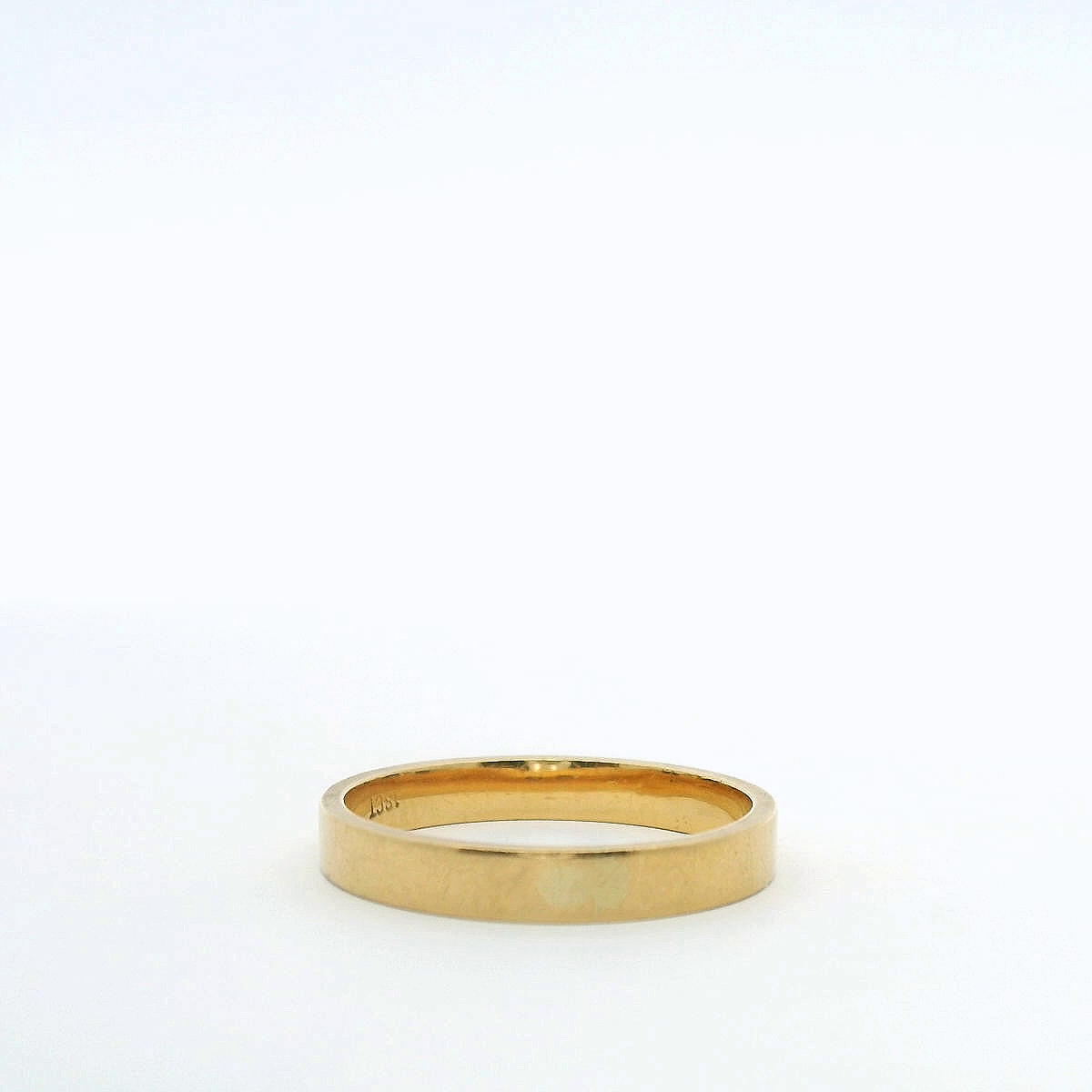 Estate 18ct Yellow Gold 3mm Flat Band