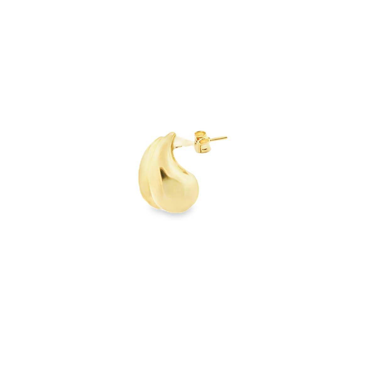 9ct Yellow Gold Medium Teardrop Stud Earrings
