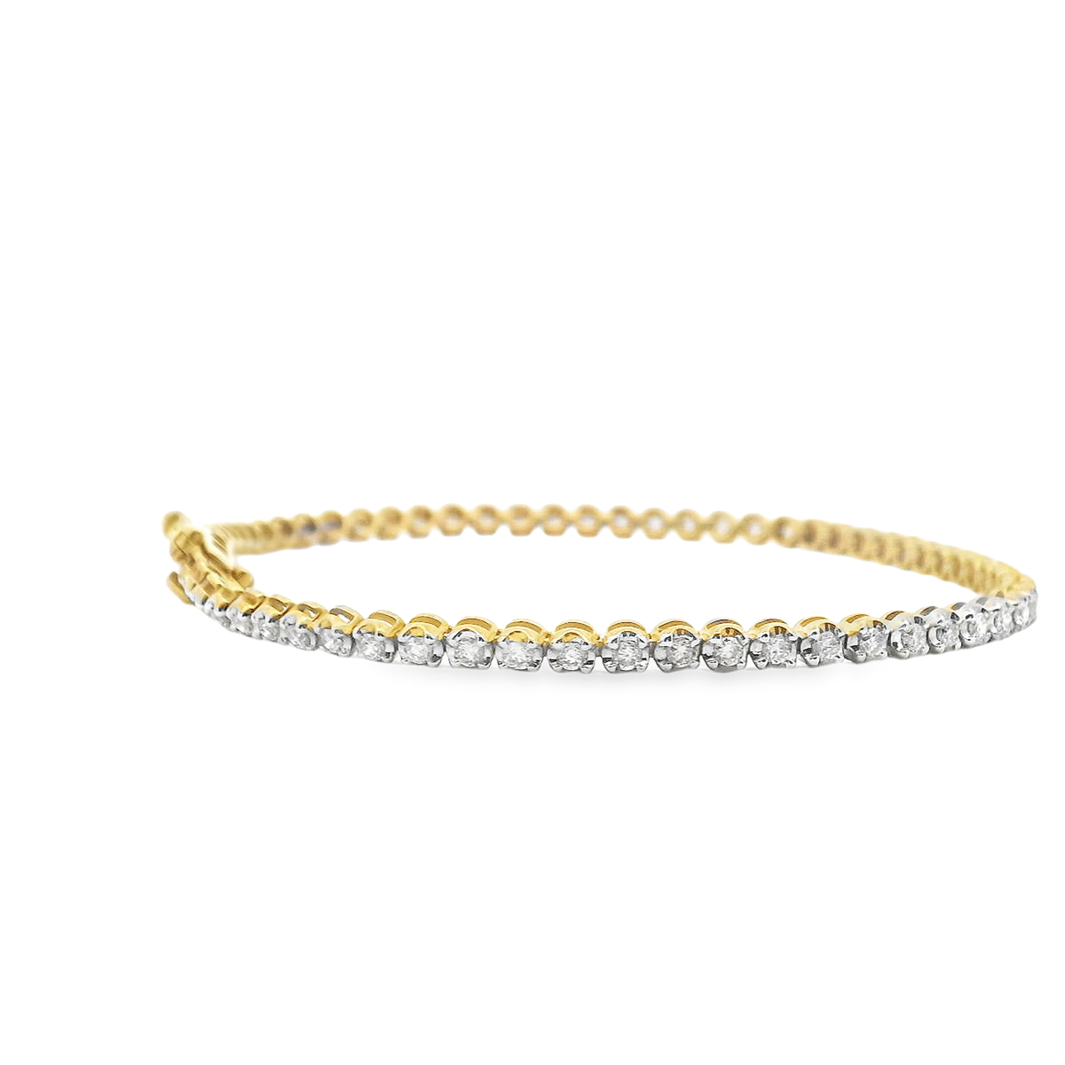 Diamond 9ct Yellow Gold 1.50ct Tennis Bracelet