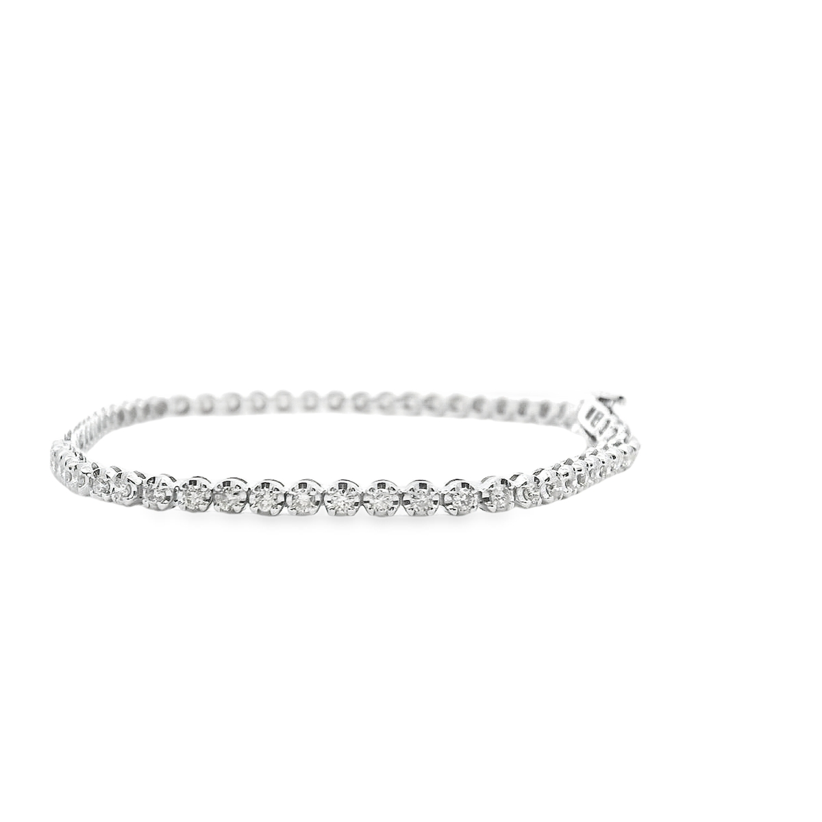 Diamond 9ct White Gold 1.50ct Tennis Bracelet